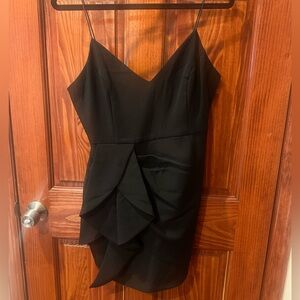 Lulu's Black Asymmetrical Dress